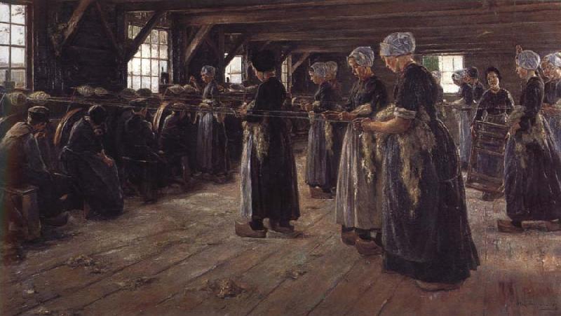 Max Liebermann The Flax Spinners